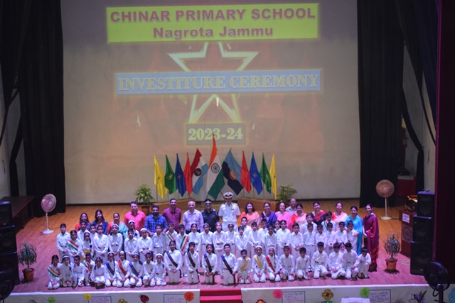 CHINAR PRIMARY SCHOOL HOLDS INVESTITURE CEREMONY