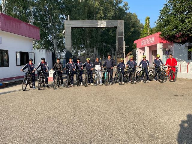 CYCLING CLUB INAUGURATED AT SAINIK SCHOOL NAGROTA